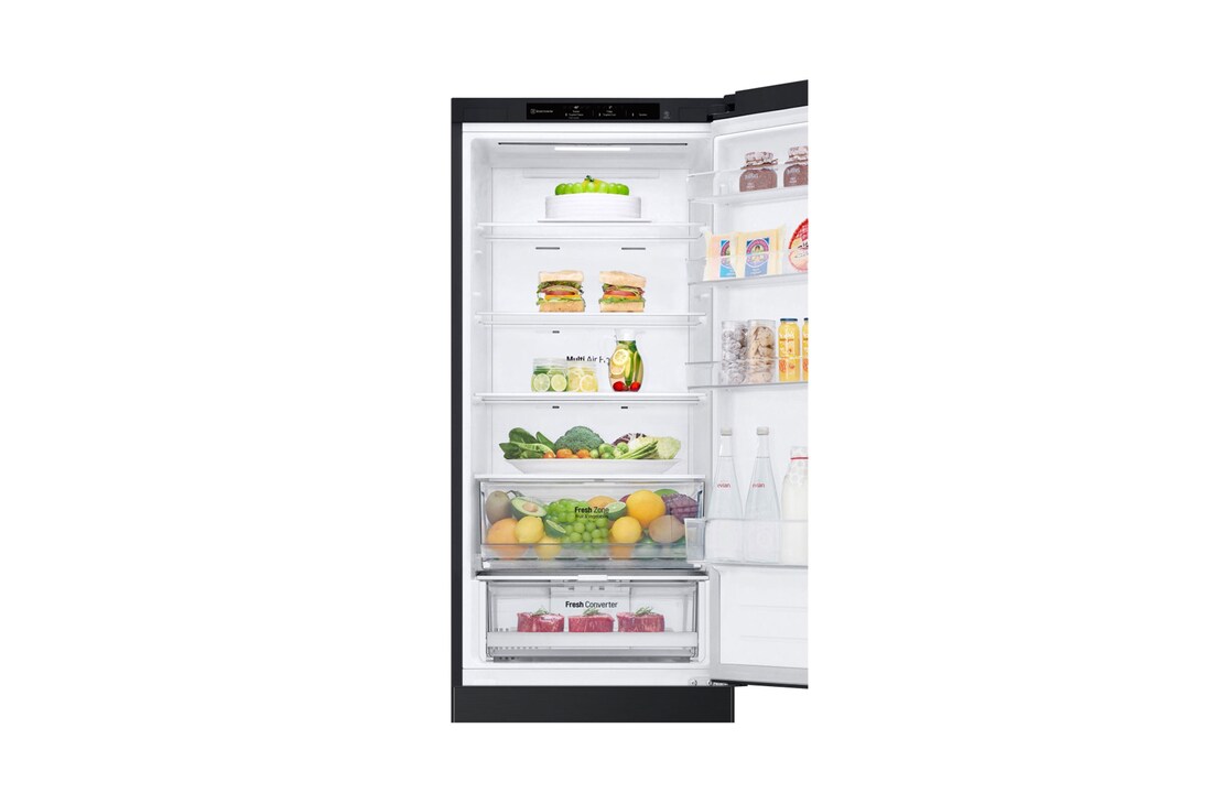 front top zoom view with food