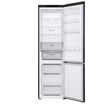 front view with double door open without food