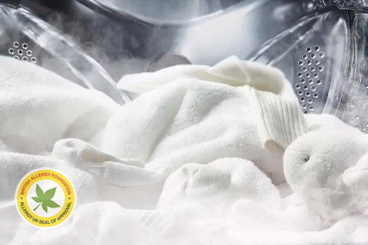 Prádlo se odstraňuje párou