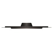 Slightly-angled right-facing side view of LG OLED evo TV, OLED C4