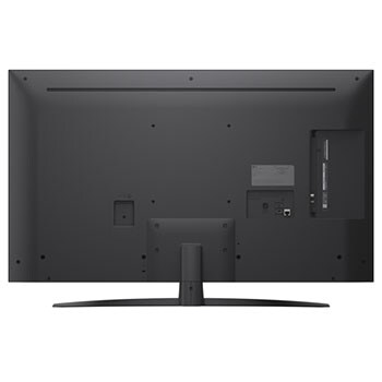 Rear view of LG NanoCell NANO80 TV.