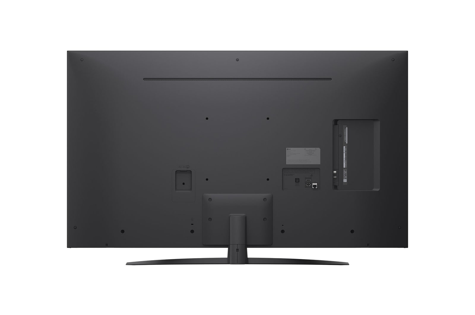 Zadní pohled na televizor LG NanoCell NANO80 TV.