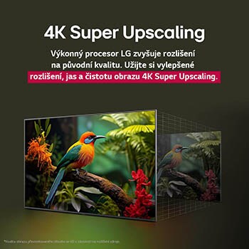 Obrázek rozdělený uprostřed, který ukazuje před a po zobrazení čistých barev v reálném rozlišení 4K. Levá strana kolotoče je ostrá a barevná, zatímco pravá strana je vybledlá. Název vypovídá o tom, jak je každá scéna vizuálně působivější a příjemnější. 