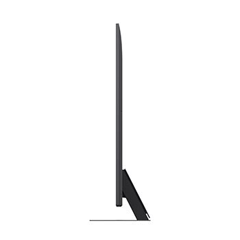 Levý boční pohled na LG QNED evo QNED85 TV 