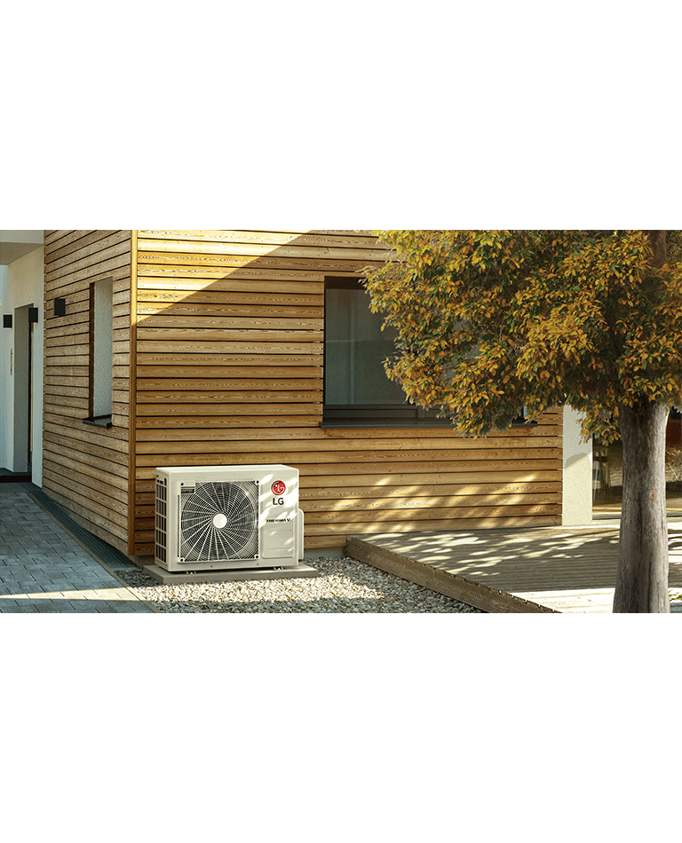 THERMA V Split Mini R32 je skvělou volbou pro řešení vytápění a ohřevu vody pasivních domů nebo menších objektů. Vyniká v oblasti energetické účinnosti, tichého provozu, a nižších pořizovacích nákladech.