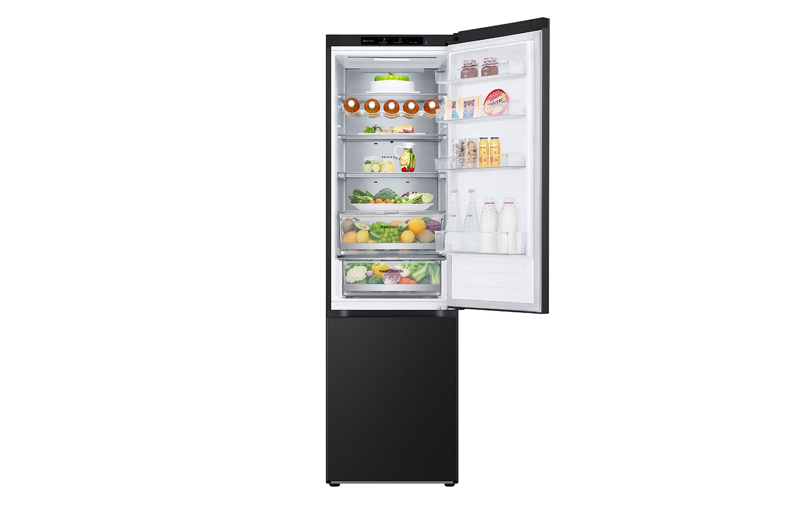 LG Kombinovaná chladnička LG | B | 387 l | Smart Invertorový kompresor | Černá/šedá, GBV7280BEV