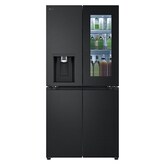 Chladnička multi door LG | E | 508 l | InstaView™ |ThinQ™| Černá/šedá