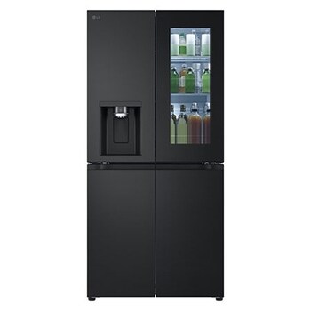 Pohled zepředu na multi-door chladničku LG GMG860EPBE