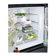 LG Chladnička multi door LG | E | 628 l | ThinQ™WiFi | InstaView™|Černá/šedá, GMG960EVEE