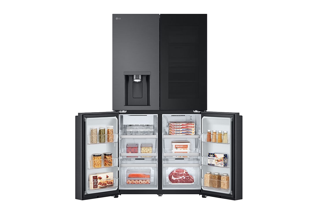 LG Chladnička multi door LG | E | 628 l | ThinQ™WiFi | InstaView™|Černá/šedá, GMG960EVEE