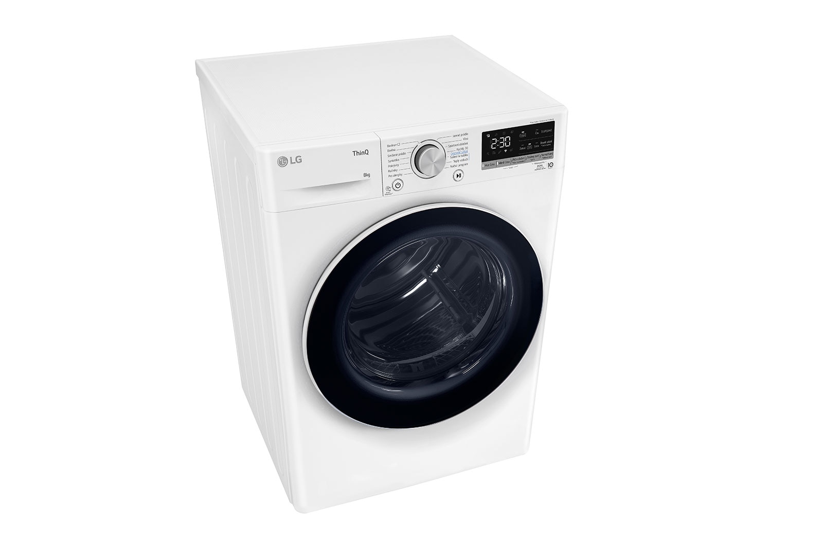 LG Sušička LG | 8 kg | DUAL Inverter Heat Pump™ |ThinQ™|Bílá, RC81V9AV4N