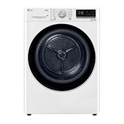 Čelní pohled na Sušička LG | 8 kg | DUAL Inverter Heat Pump™ |ThinQ™|Bílá RC81V9AV4N