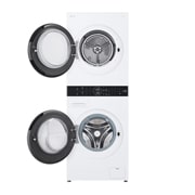 LG WashTower | 12 / 10 kg |1400 ot./min | AI DD™ | TurboWash™360°|Bílá, WT1210WWF
