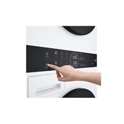 LG WashTower | 12 / 10 kg |1400 ot./min | AI DD™ | TurboWash™360°|Bílá, WT1210WWF