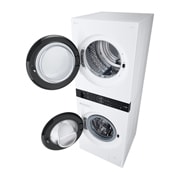 LG WashTower | 12 / 10 kg |1400 ot./min | AI DD™ | TurboWash™360°|Bílá, WT1210WWF