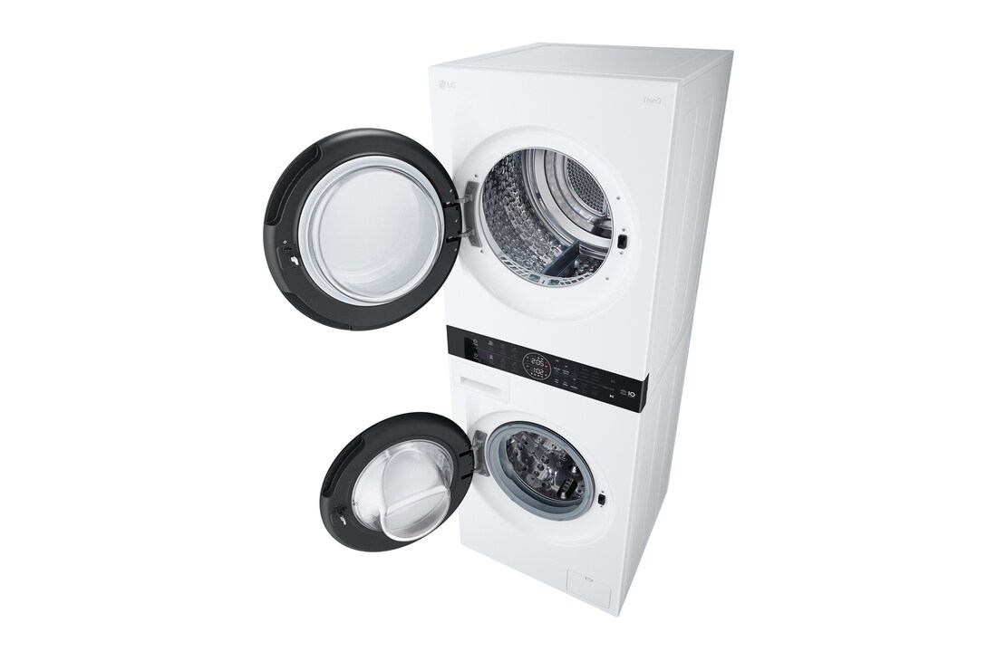 LG WashTower | 12 / 10 kg |1400 ot./min | AI DD™ | TurboWash™360°|Bílá, WT1210WWF
