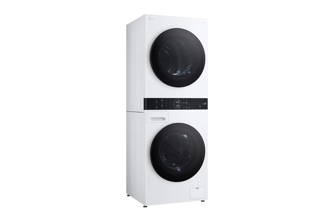 LG WashTower | 12 / 10 kg |1400 ot./min | AI DD™ | TurboWash™360°|Bílá, WT1210WWF