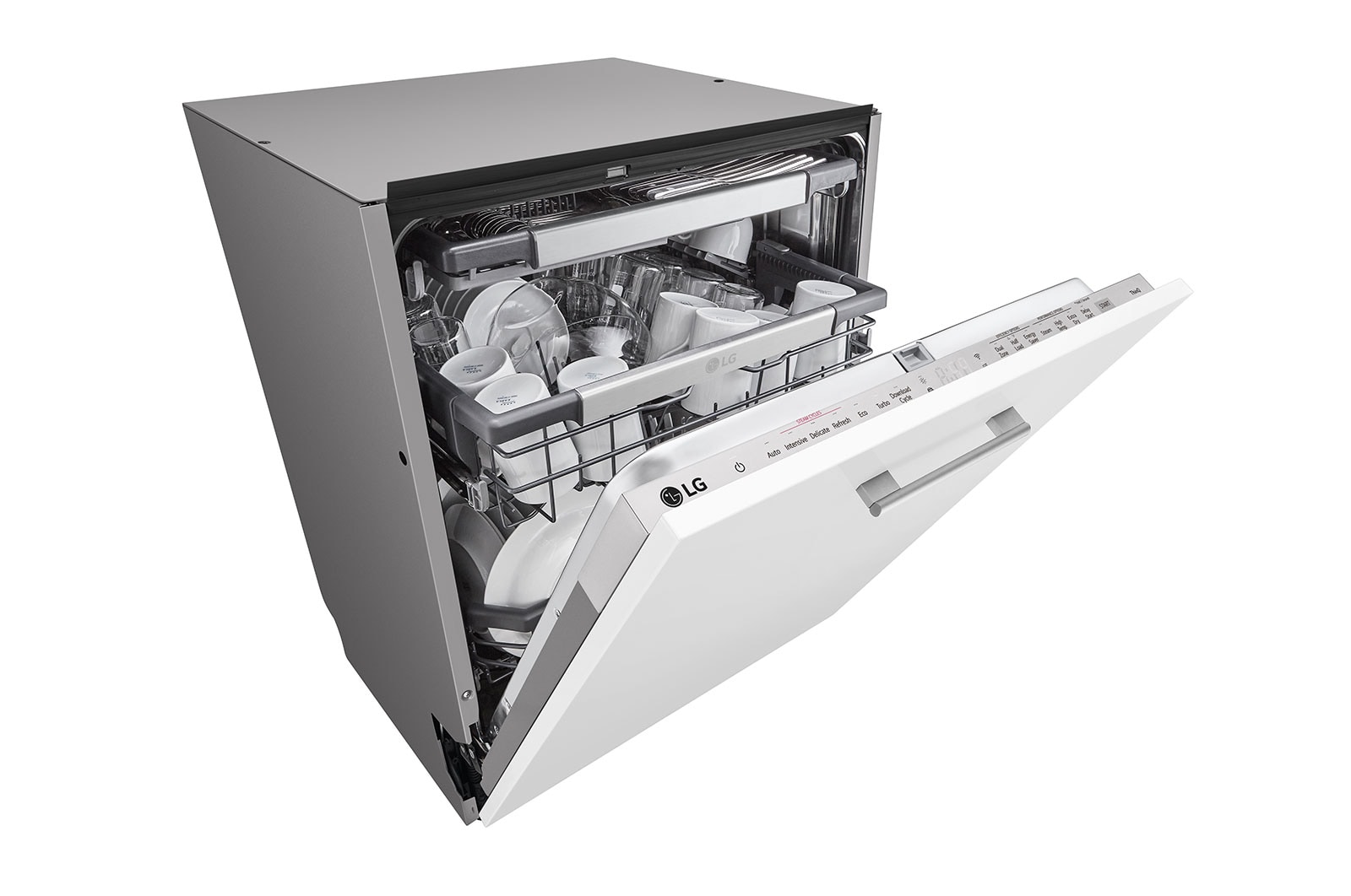 LG Vestavná parní myčka nádobí LG| B |14 sad nádobí QuadWash™| Noble Steel, DB475TXS