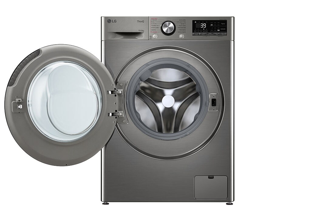 LG Parní pračka / sušička LG | 10 / 6 kg |  1400 ot./min | Direct Drive™ | AI DD™ | Stříbrná, FCR7A06PG