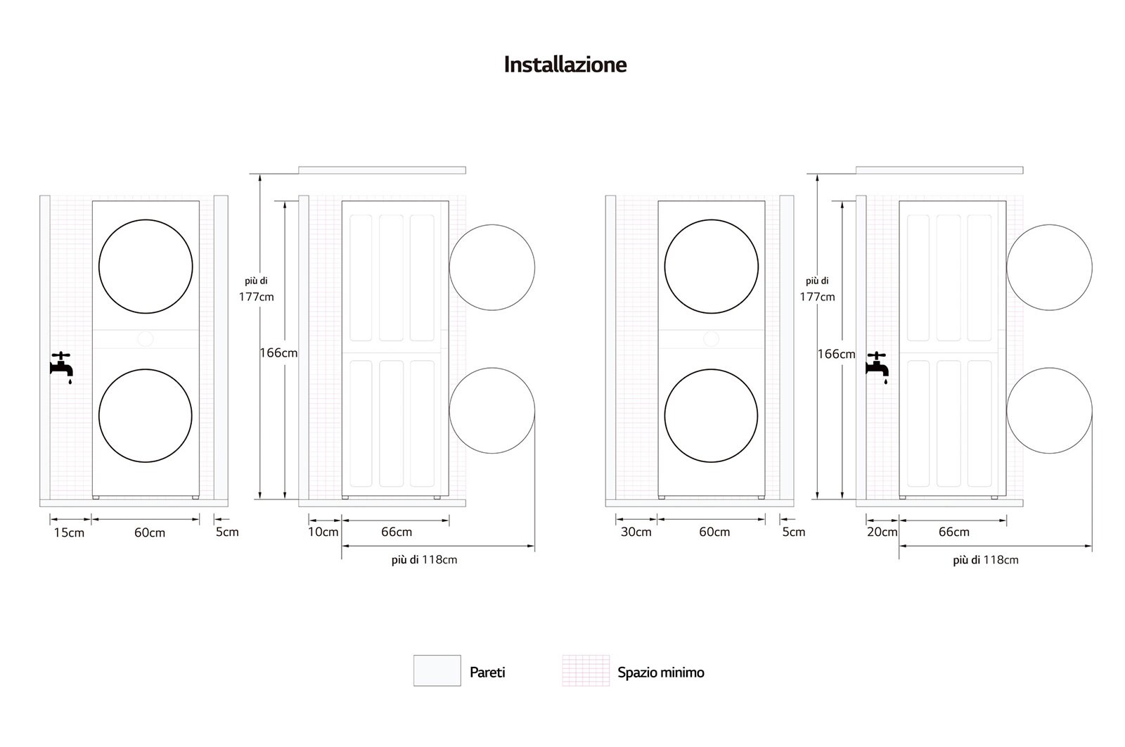 LG WashTower | 12 / 10 kg |1400 ot./min | AI DD™ | TurboWash™360°|Černá/šedá, WT1210BBF