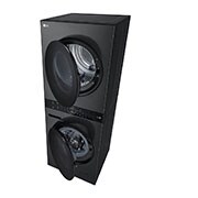 LG WashTower | 12 / 10 kg |1400 ot./min | AI DD™ | TurboWash™360°|Černá/šedá, WT1210BBF