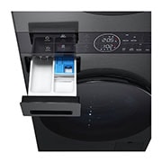 LG WashTower | 12 / 10 kg |1400 ot./min | AI DD™ | TurboWash™360°|Černá/šedá, WT1210BBF
