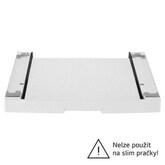 Mezikus pro pračky LG s hloubkou 55 - 65 cm | DSKSS | Spojovací díl pro pračku a sušičku s výsuvem | Bílá
