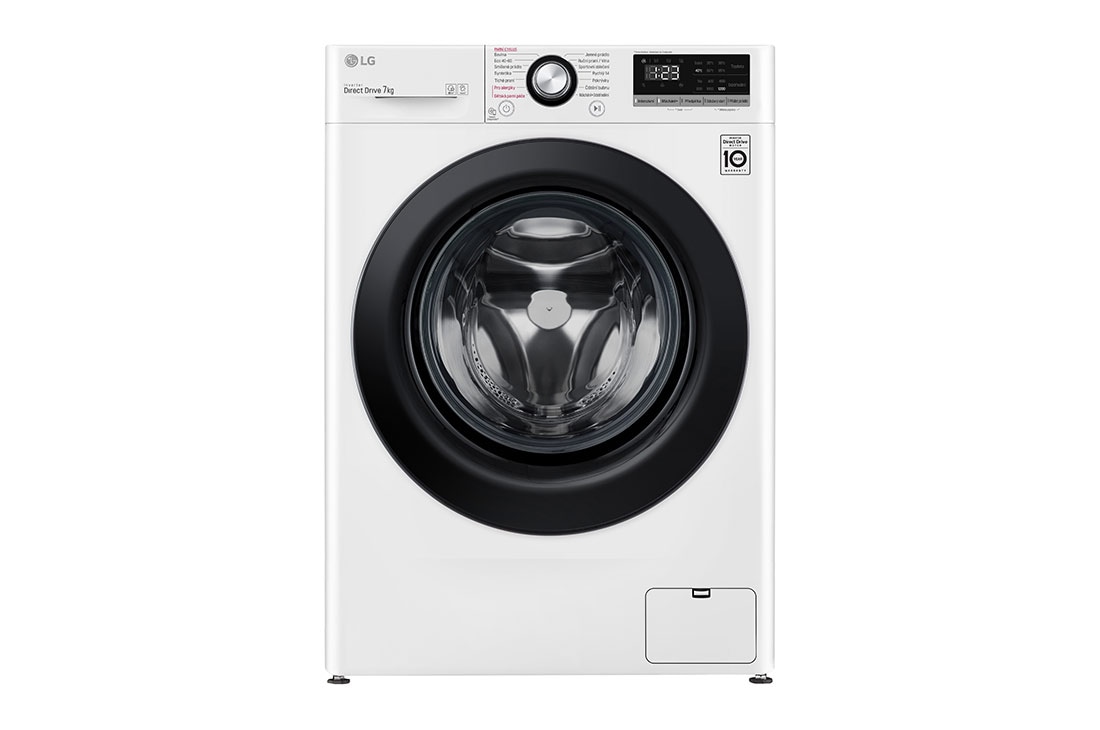 LG 7 kg slim parní pračka LG | D | 1200 ot./min | Direct Drive™ | AI DD™, F27V3HY6W