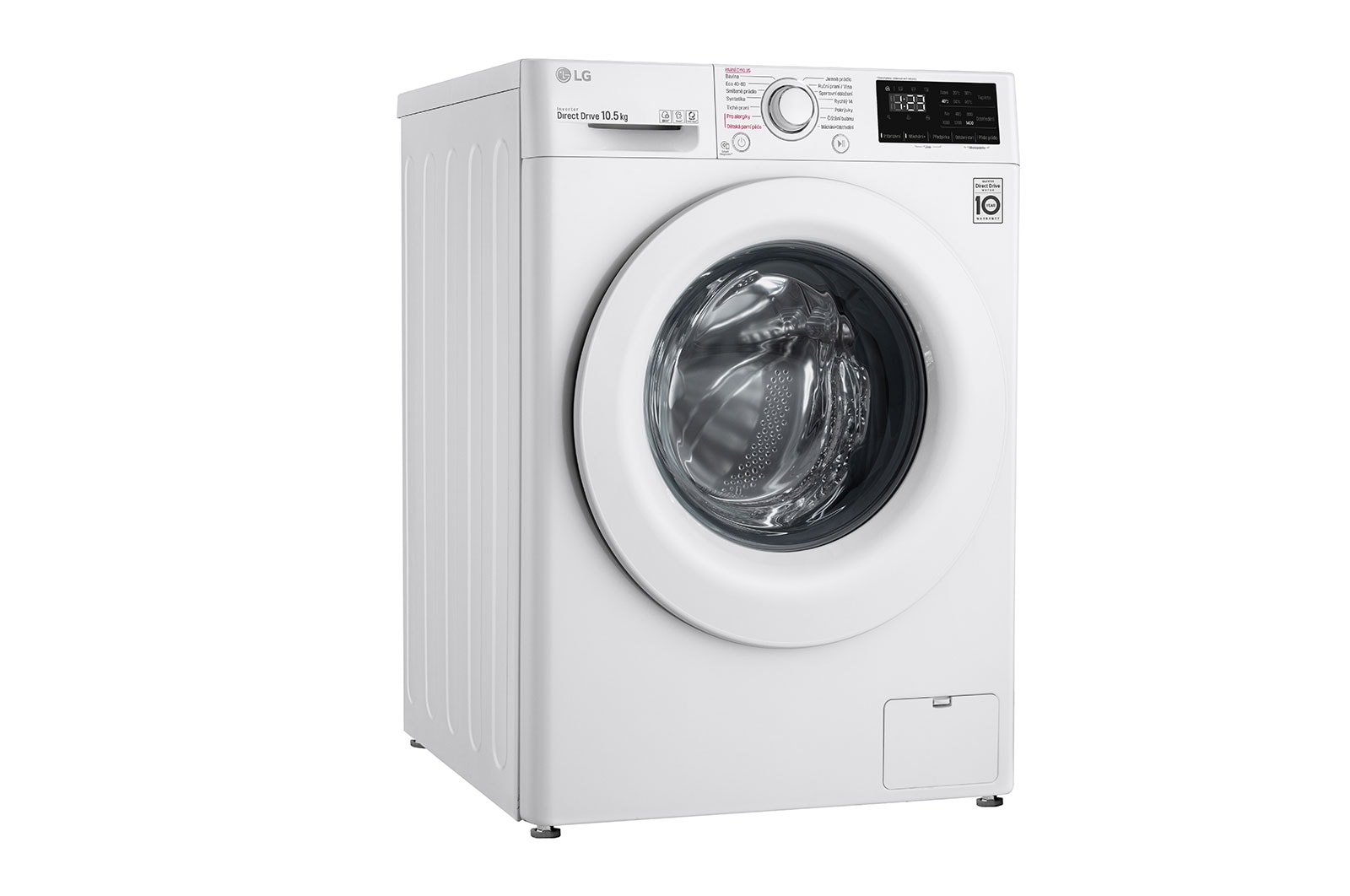 LG 10,5 kg parní pračka, B, Direct Drive™ motor, AI DD™ - optimální volba pracích pohybů, Steam™ - parní praní, Smart Diagnosis™, F4WV310S3E