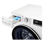 LG 10,5 kg parní pračka, B, Direct Drive™ motor, AI DD™, TurboWash™ - praní za 59 minut, AI DD™ - optimální volba pracích pohybů, parní péče Steam™, ThinQ™ + WiFi, F4WV710P0E