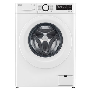 Pohled zepředu na 8,5kg Parní pračka Direct Drive™,Bílá - FA2S8V3GN3W