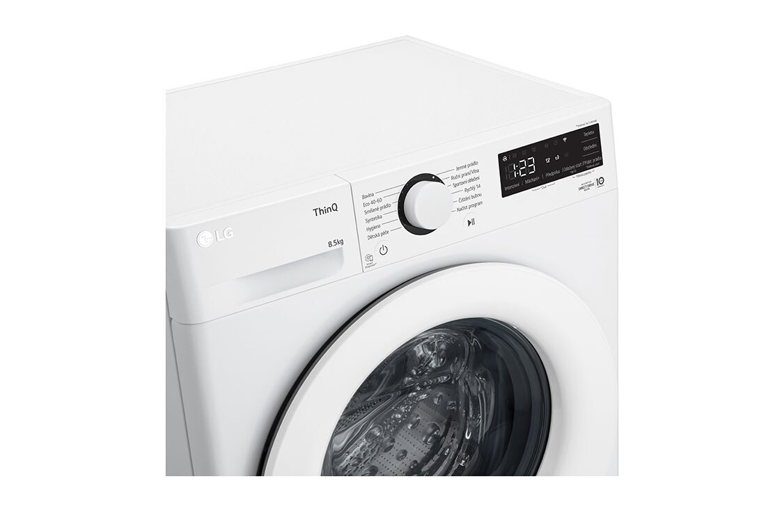 LG Slim pračka LG | 8,5 kg | A | 1200 ot./min | Direct Drive™ |Bílá, FA2S8V3GN3W
