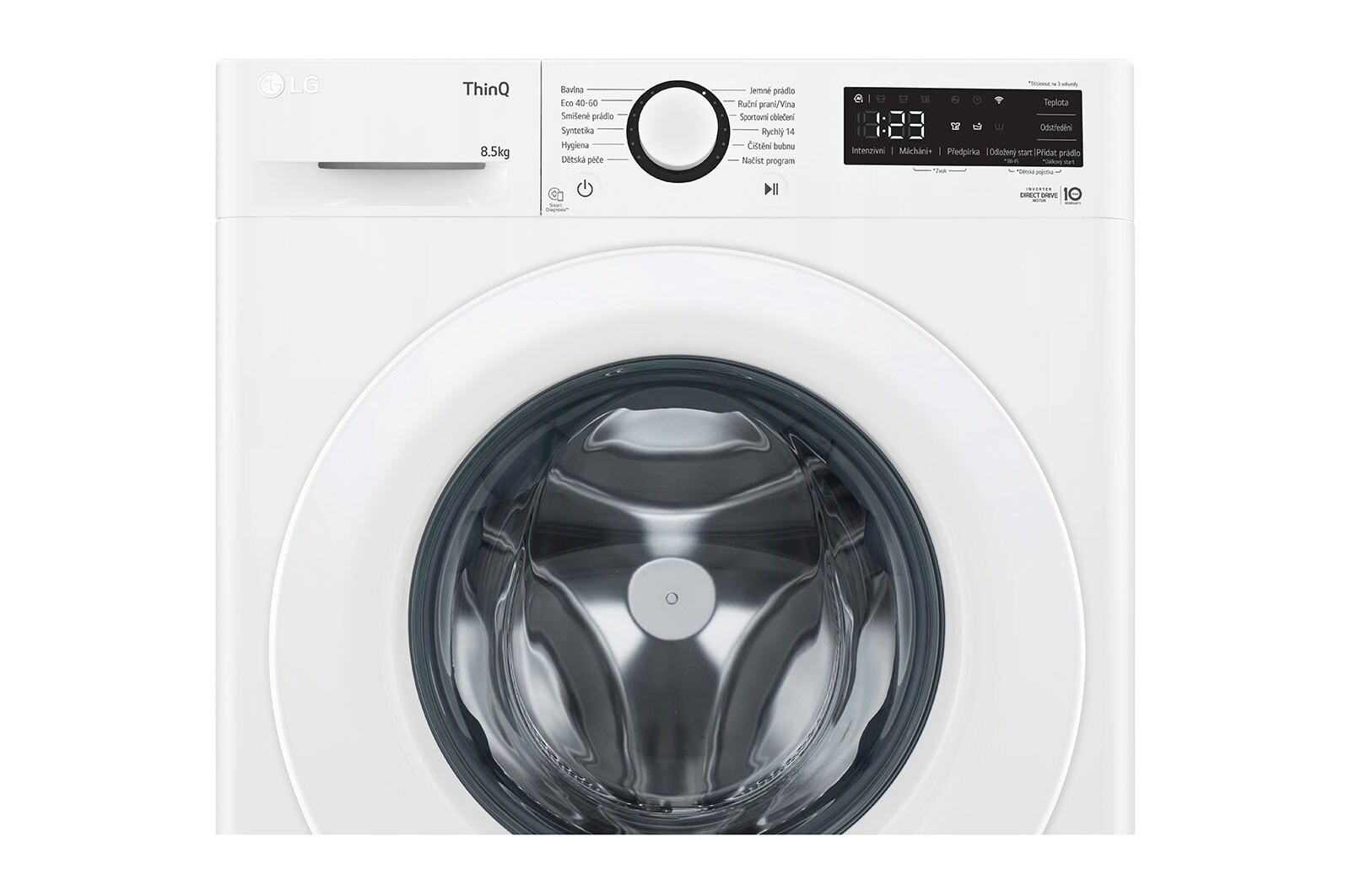 LG Slim pračka LG | 8,5 kg | A | 1200 ot./min | Direct Drive™ |Bílá, FA2S8V3GN3W