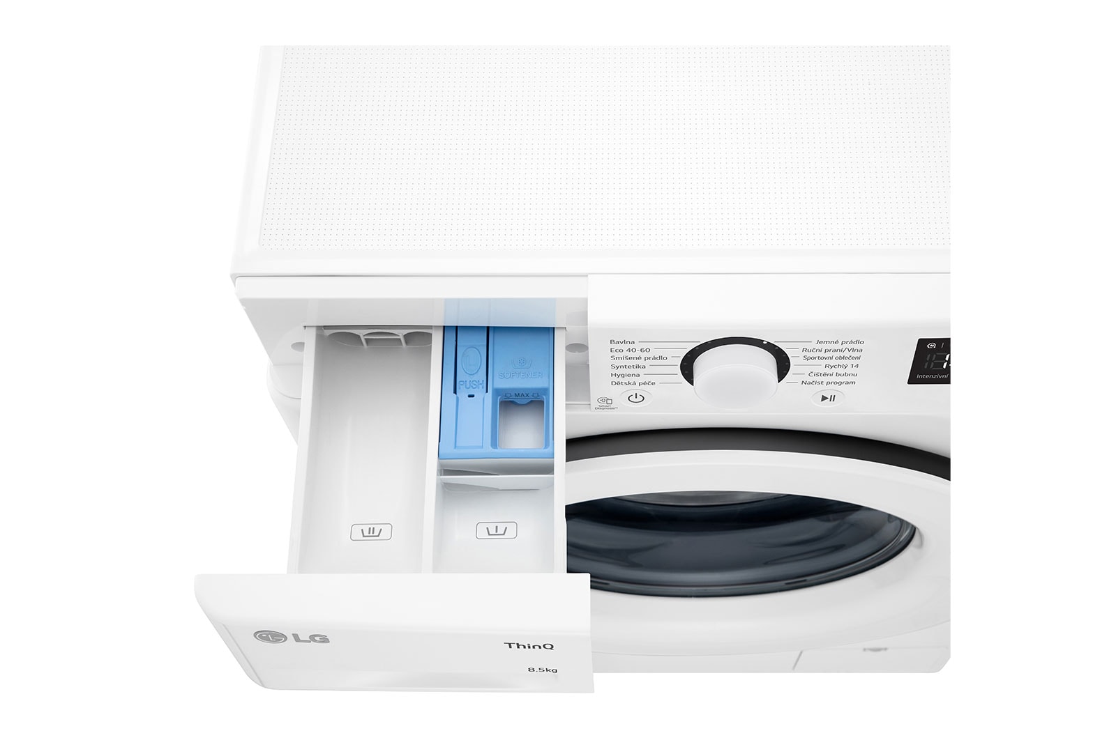 LG Slim pračka LG | 8,5 kg | A | 1200 ot./min | Direct Drive™ |Bílá, FA2S8V3GN3W
