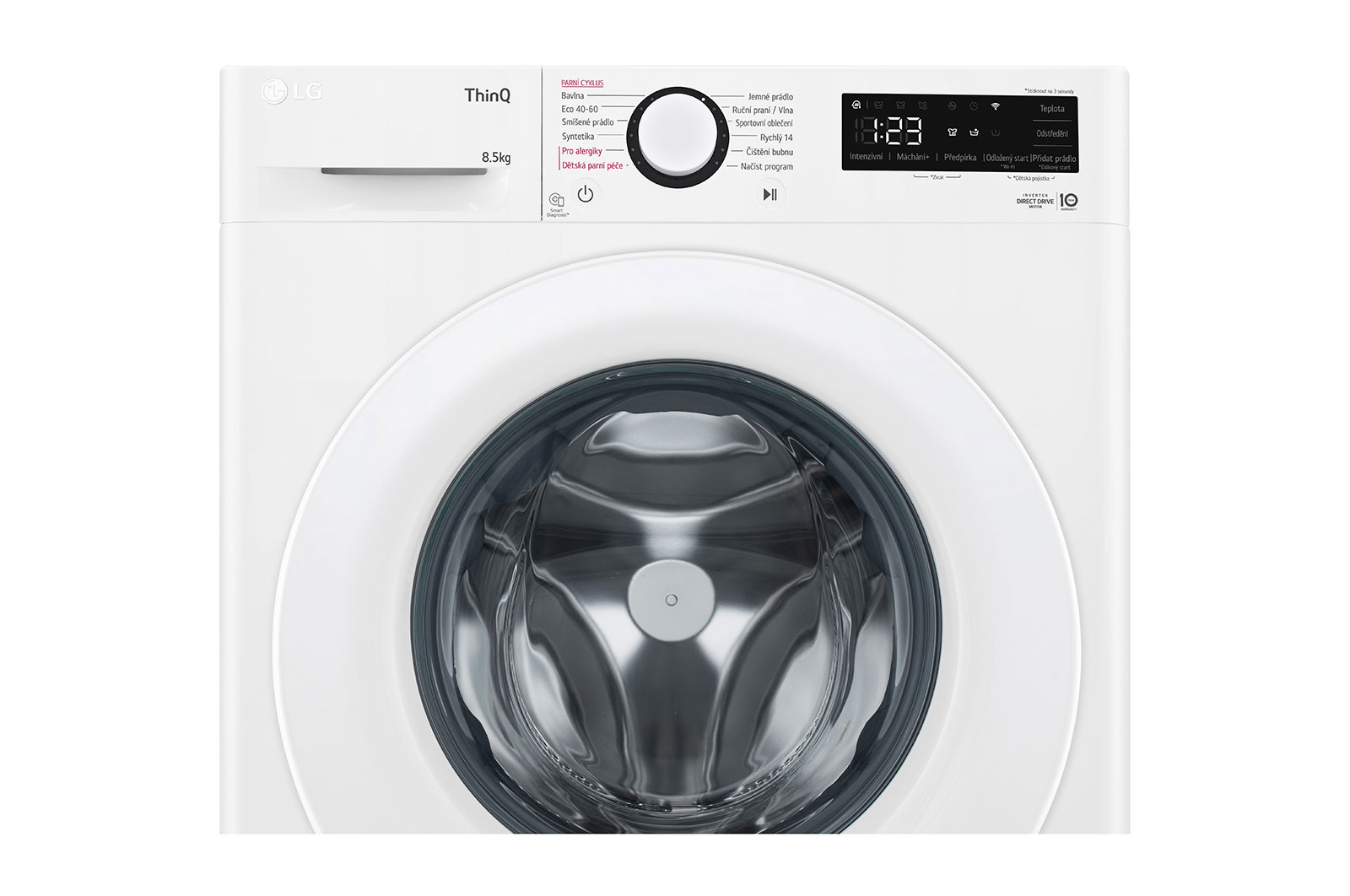 LG Slim parní pračka LG | 8,5 kg | A | 1200 ot./min | Direct Drive™ |Bílá, FA2S8V3GY3W