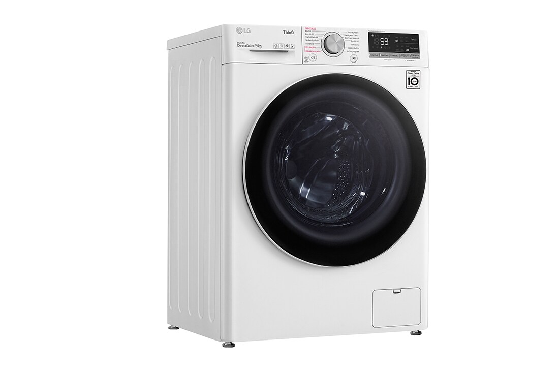 LG Parní pračka LG | 9 kg | A | 1400 ot./min | Direct Drive™ | AI DD™ |Bílá, FA94V5UVW0