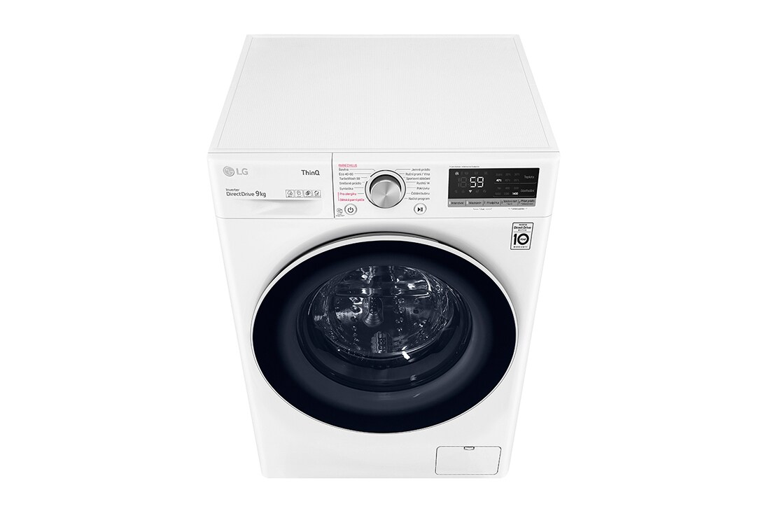 LG Parní pračka LG | 9 kg | A | 1400 ot./min | Direct Drive™ | AI DD™ |Bílá, FA94V5UVW0