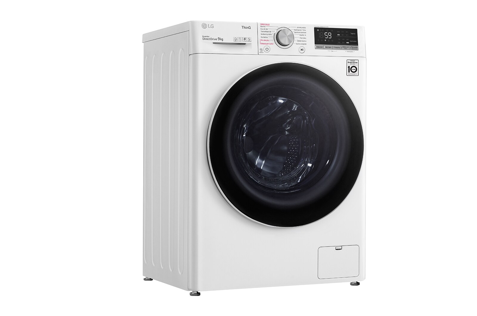 LG 9kg 1400 ot./min Direct Drive™ Parní pračka, Bílá, FA94V5UVW0