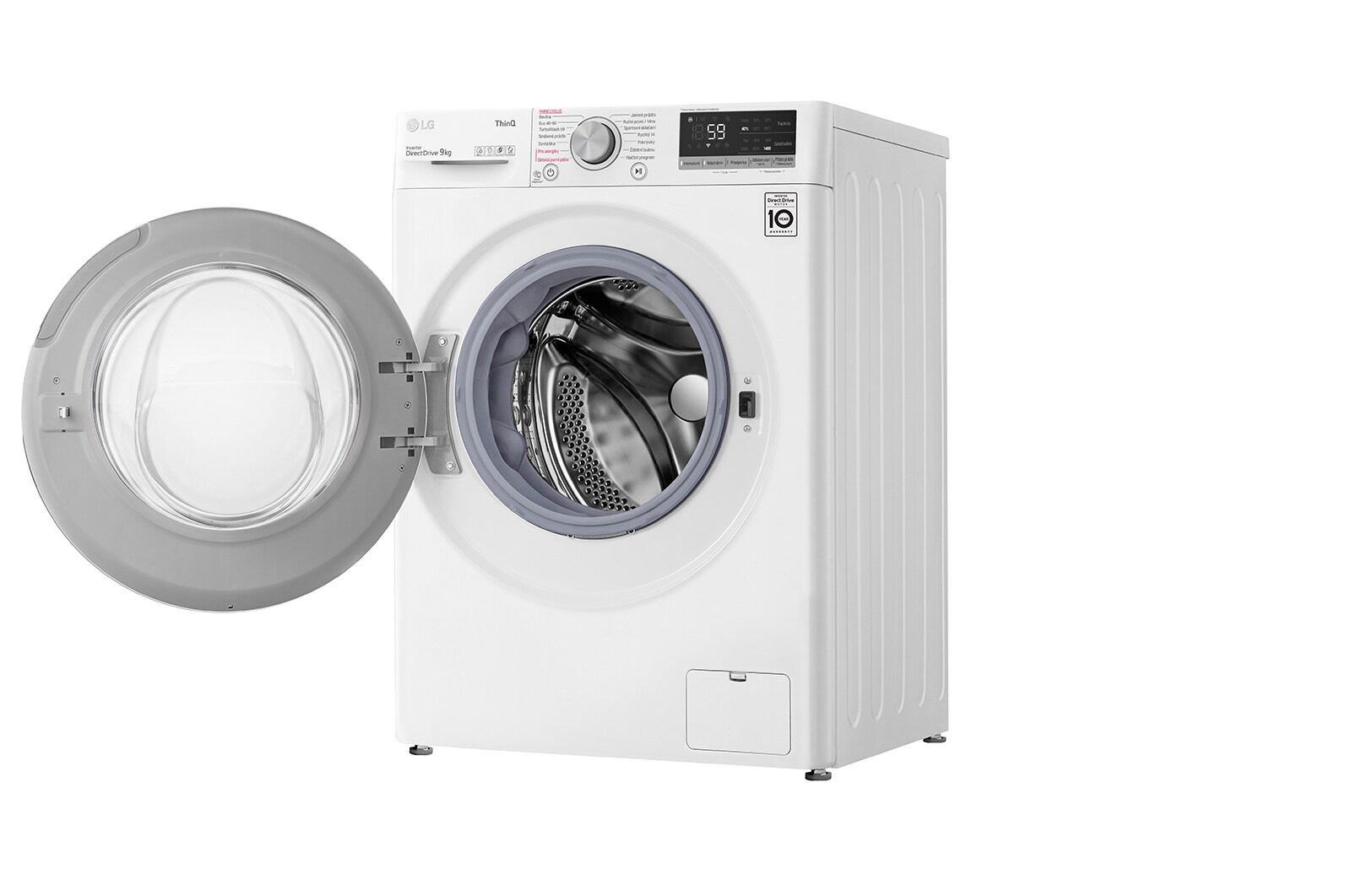 LG 9kg 1400 ot./min Direct Drive™ Parní pračka, Bílá, FA94V5UVW0