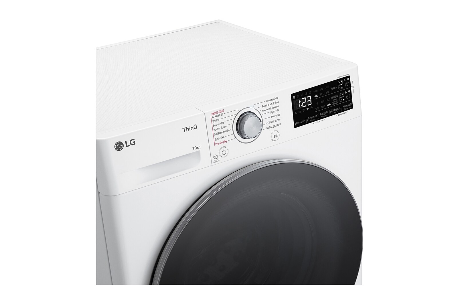 LG 10kg 1400 ot./min TurboWash™ Parní pračka, Bílá, FASR3A04WS