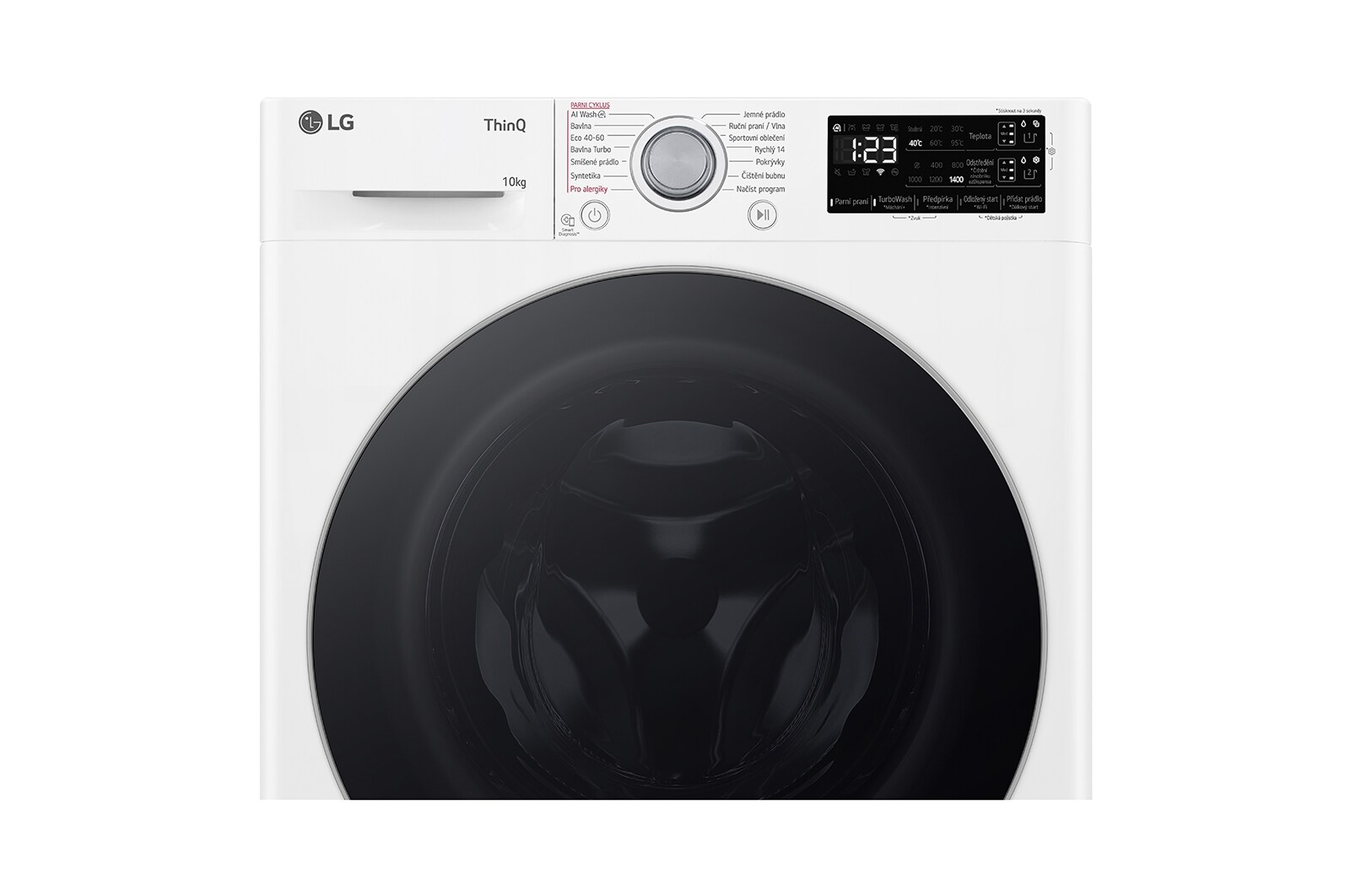 LG 10kg 1400 ot./min TurboWash™ Parní pračka, Bílá, FASR3A04WS