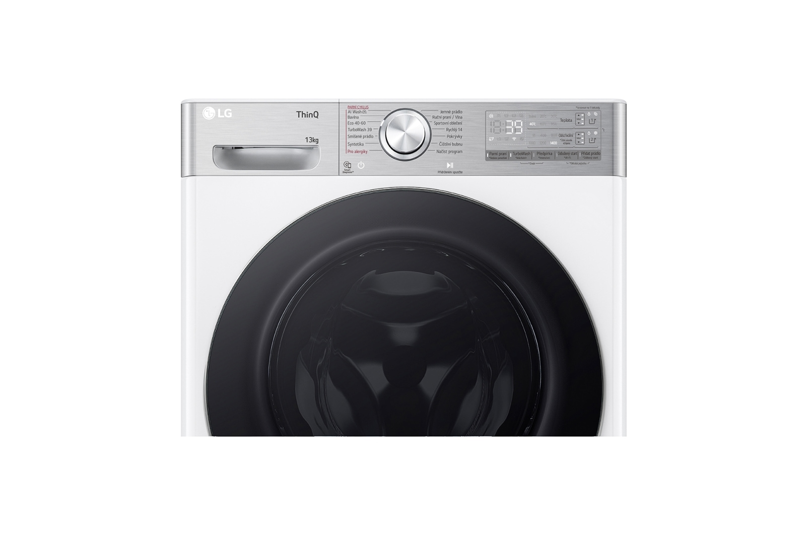 LG 13 kg parní pračka LG | A | 1400 ot./min | Direct Drive™ | AI DD™ | ezDispense™, FASR9A34WC