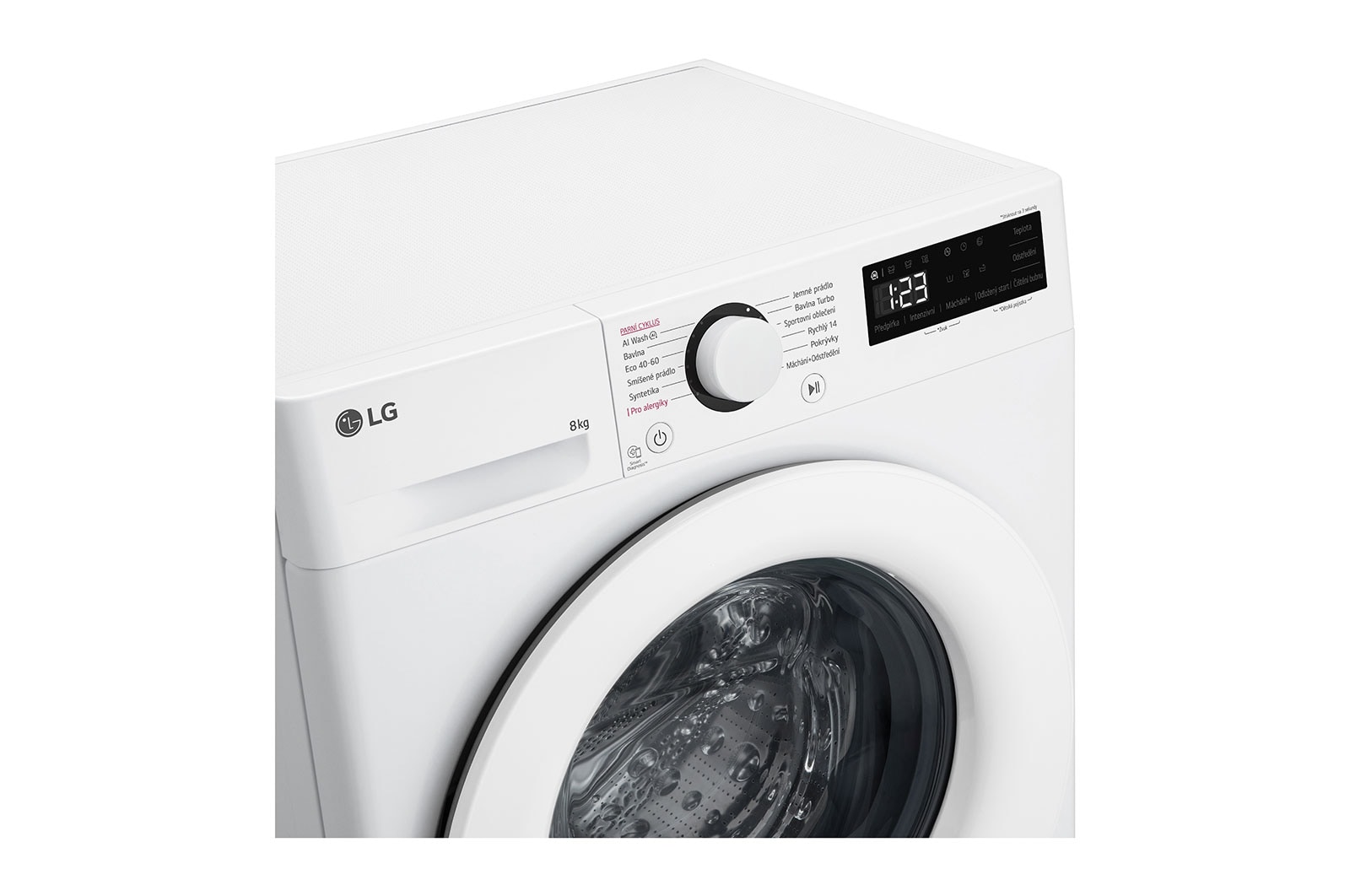LG Parní pračka LG | 8 kg | 1200 ot./min | Direct Drive™ | Bílá, FLR5A82WH