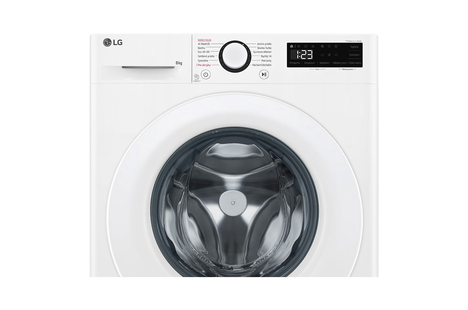 LG Parní pračka LG | 8 kg | 1200 ot./min | Direct Drive™ | Bílá, FLR5A82WH