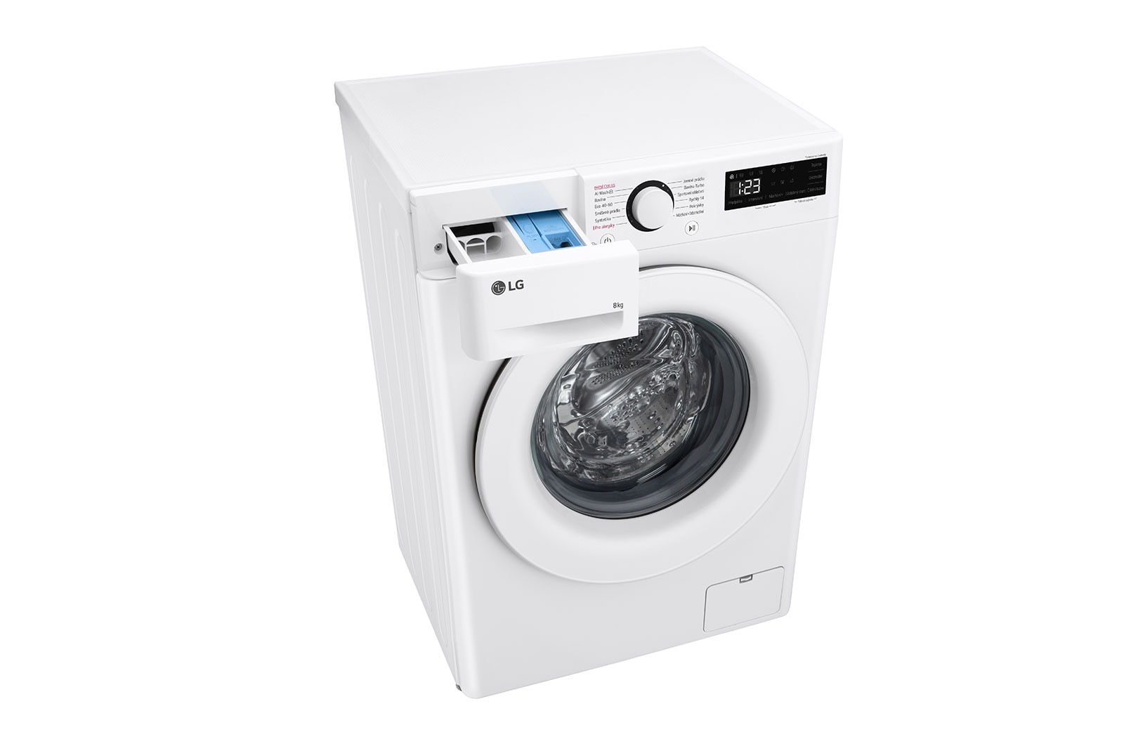 LG Parní pračka LG | 8 kg | 1200 ot./min | Direct Drive™ | Bílá, FLR5A82WH