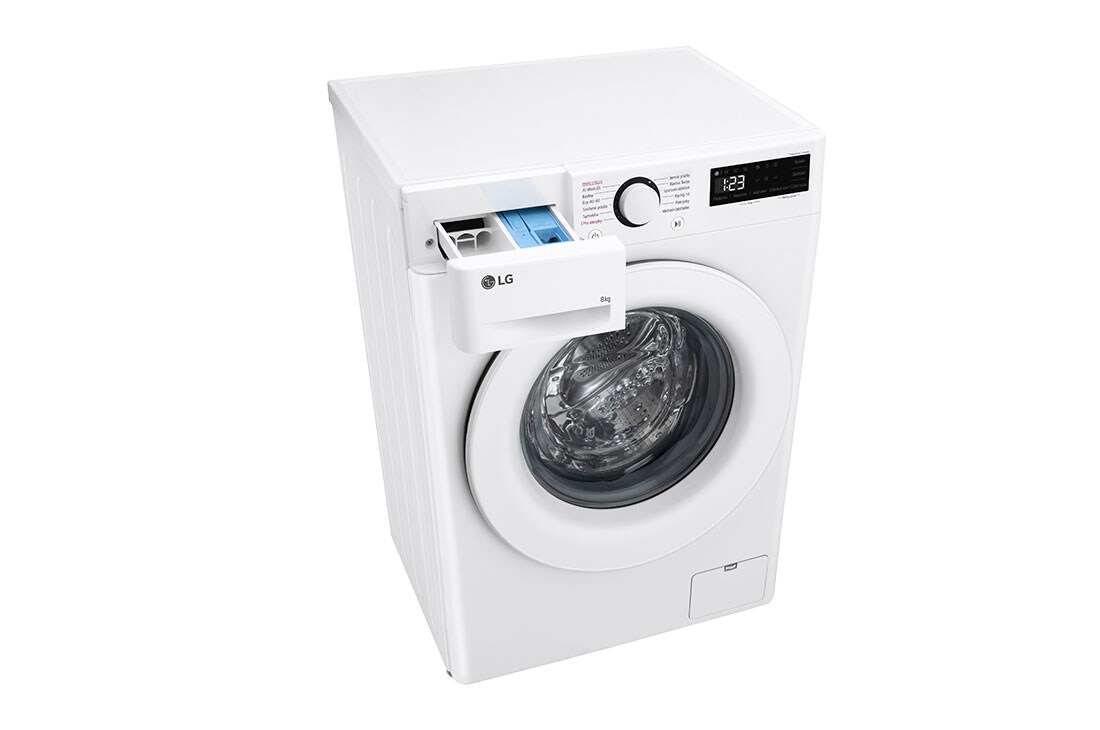 LG Parní pračka LG | 8 kg | 1200 ot./min | Direct Drive™ | Bílá, FLR5A82WH