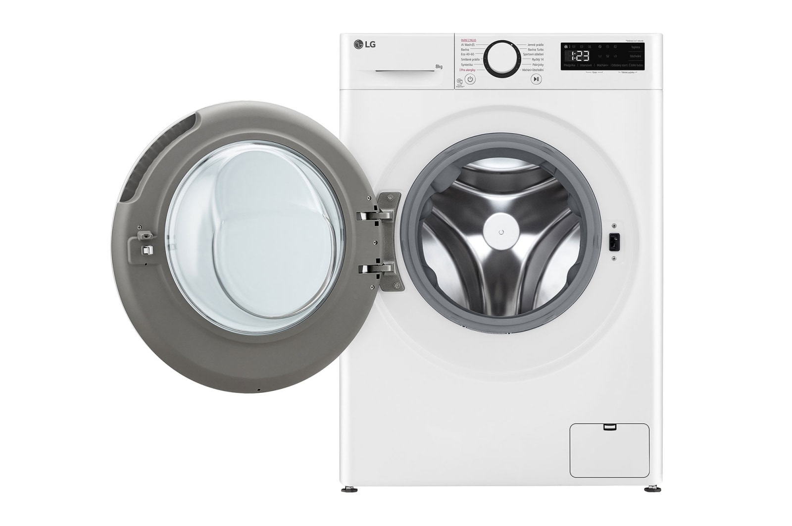 LG Slim parní pračka LG | 8 kg | 1200 ot./min | Direct Drive™ | Bílá, FLR5A82WW