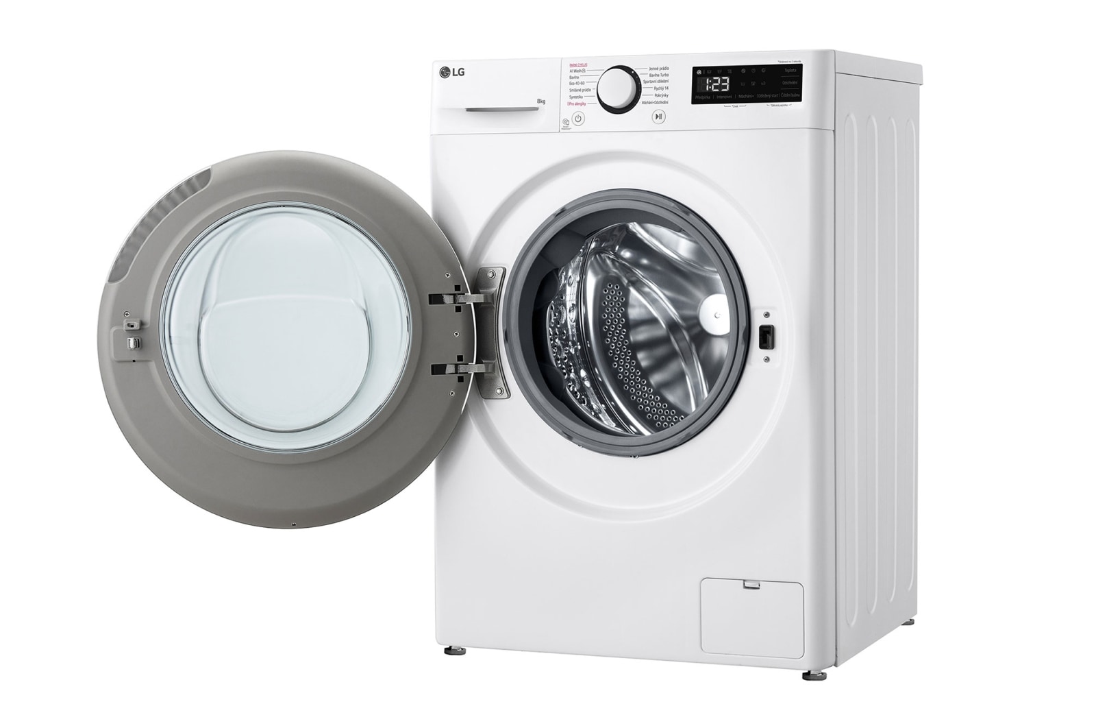 LG Slim parní pračka LG | 8 kg | 1200 ot./min | Direct Drive™ | Bílá, FLR5A82WW