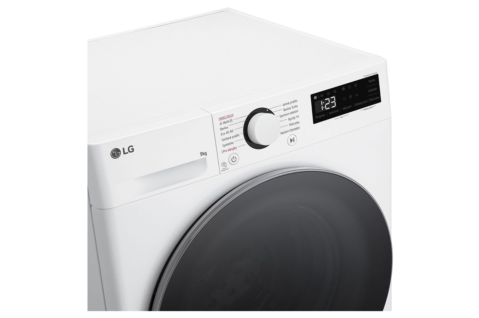 LG Slim parní pračka LG | 9 kg | 1200 ot./min | Direct Drive™ | Bílá, FLR5A92WS