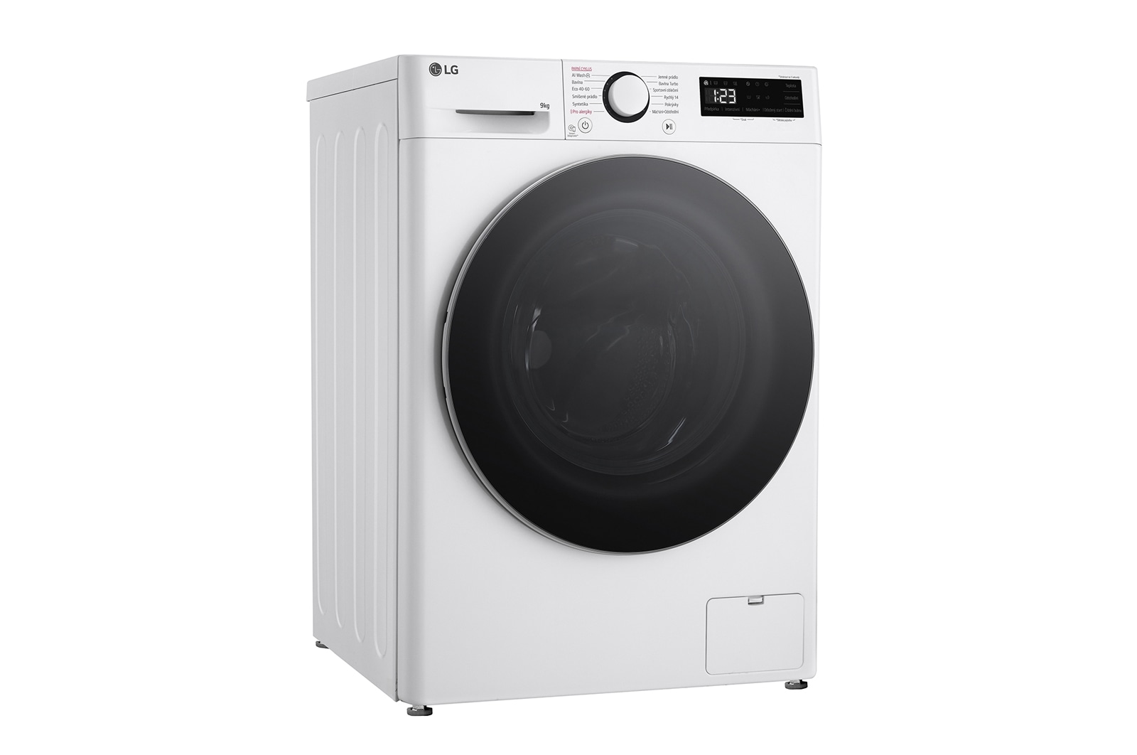 LG Slim parní pračka LG | 9 kg | 1200 ot./min | Direct Drive™ | Bílá, FLR5A92WS